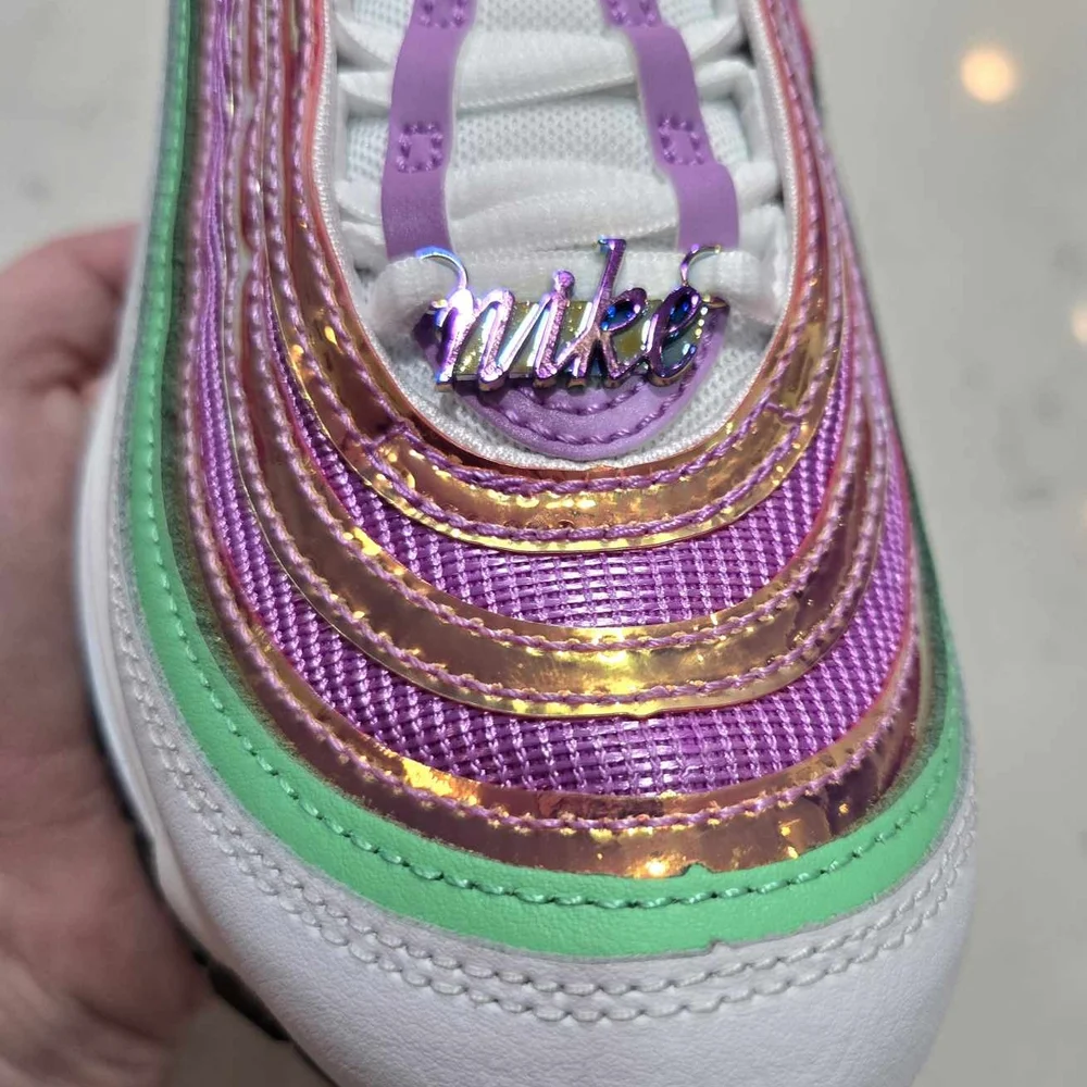Nike Air Max 97 Women's SZ.6 Fuchsia Glow/Lemon Venom CW5591-100 New - Picture 13 of 16